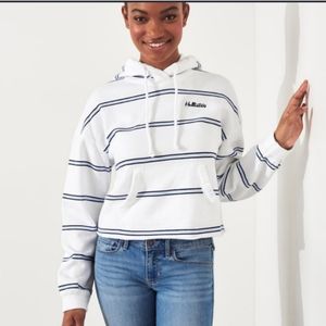 Nwt Womens Hollister Striped Hoodie Sweatshirt